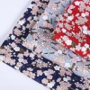 Japanese-style simple cherry blossom floral fabric, all-cotton gold-embossed printed clothing and home textiles, DIY handcrafted gold powder fabric, Japanese-style bags and clothing, handcrafted patchwork fabric details Picture